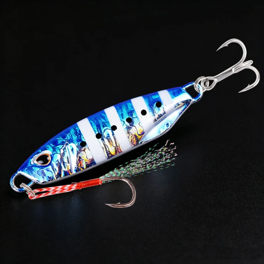 10Pcs Long Cast Metal Bait Spinner Spoon Sea Fishing Lures Jigs Trout Fishing Hard Baits Tackle Pesca Jigs Fish Jigging Set bait view 6