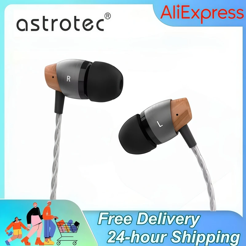 

Astrotec AM800 HIFI наушники-вкладыши 10 мм динамическая катушка драйвер динамических мониторов наушники