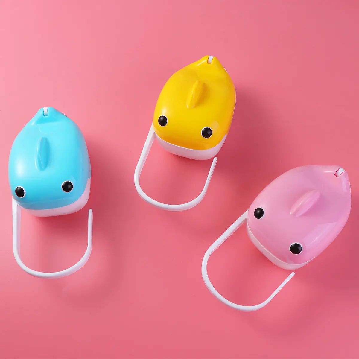 

Yellow Baby Pacifier Holder Case Large Capacity Safe PP Material Storage Box for Soother Clips Accessories Pacifier Holder Case