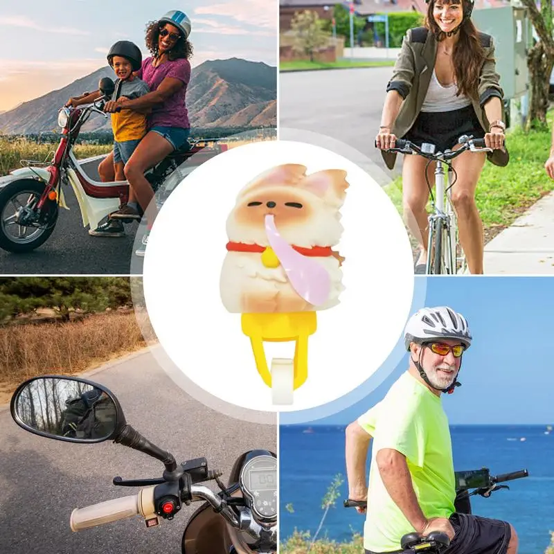 Accesorios para patinete para niños, decoración de bicicleta, molinete, molino de viento, compacto, elegante, divertido, adorno de Animal bonito para motocicleta de niña