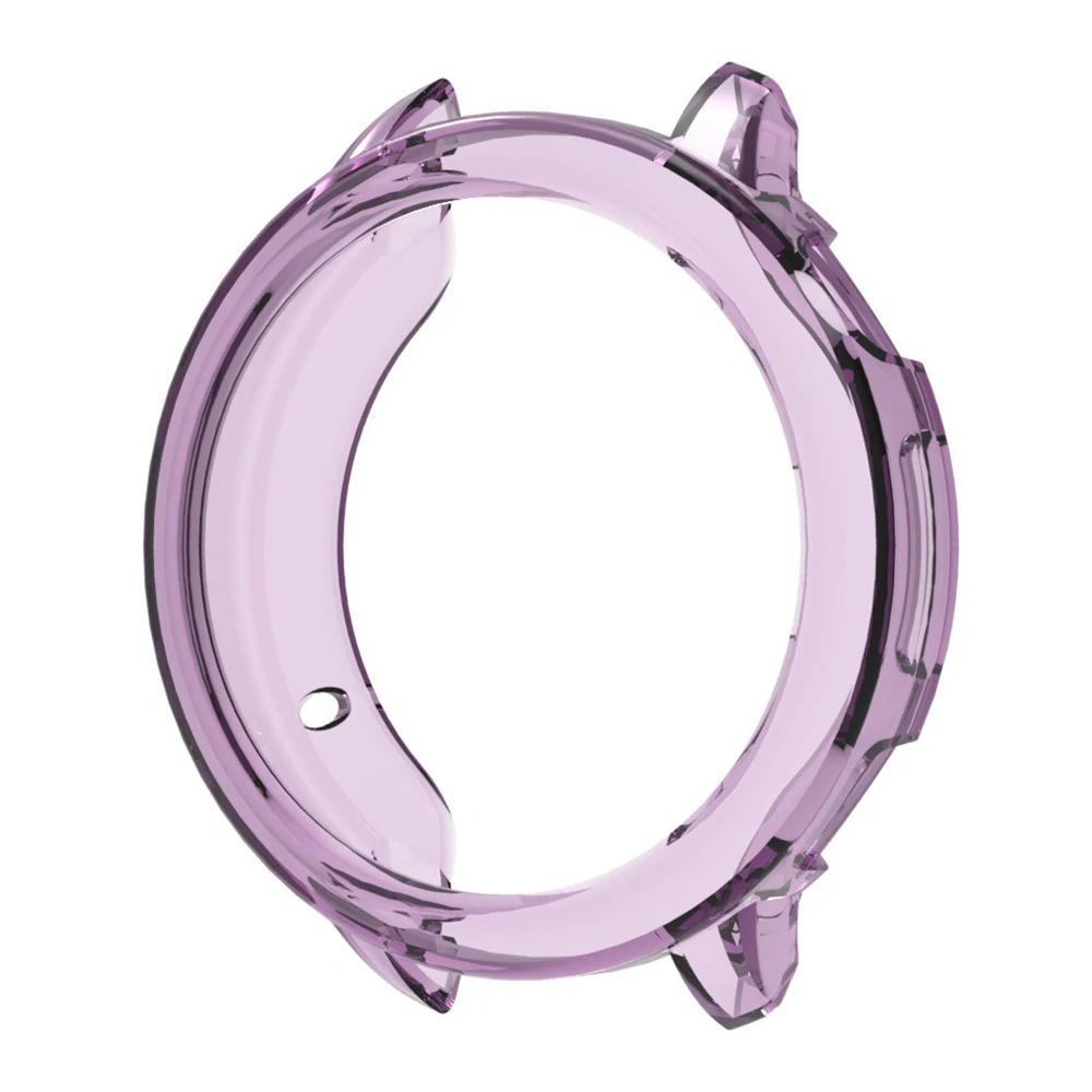 

For Oppo Watch X2 Mini Protective Watch Case TPU Hollow Cover - Transparent Purple