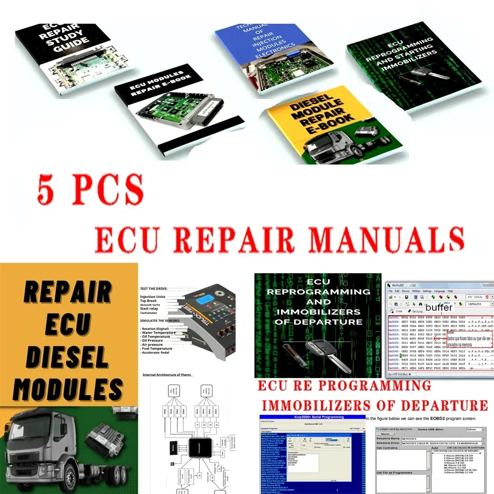 Car Truck Diagnostic Tools 5 ECU REPAIR Manuals Repairing Injection Modules in the Workshop DIESEL ELECTRONICS Study Guide