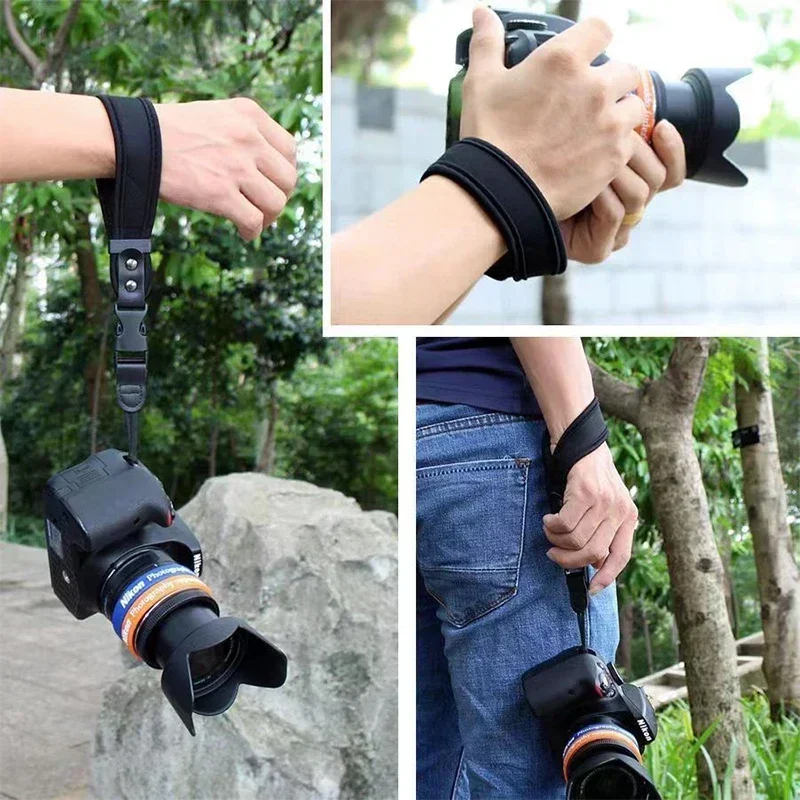 Reflex Camera Hand Strap Adjustable Quick Release Wrist Strap Neoprene for Camera Sony Canon Nikon Fujifilm DSLRs Mirrorless