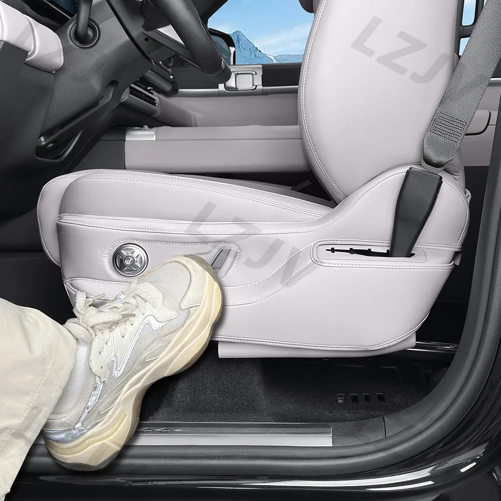 New 2 Pcs For BYD Leopard 7/Titanium 7/Super 7 Seat Adjustment Panel Anti Kick Pad Interior Accessories Leather Protective Stick