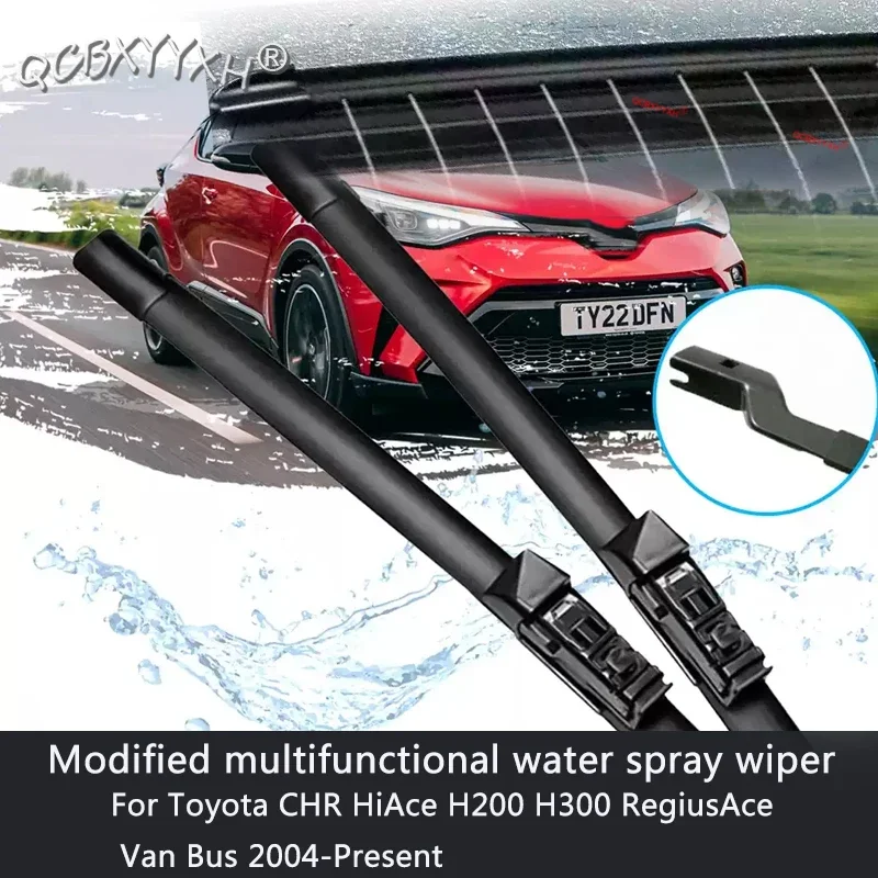 Car Modify Windshield Water Spray Wiper Auto Wet Arm Wiper Accessory For Toyota CHR HiAce H200 H300 RegiusAce Van Bus 2004-2027