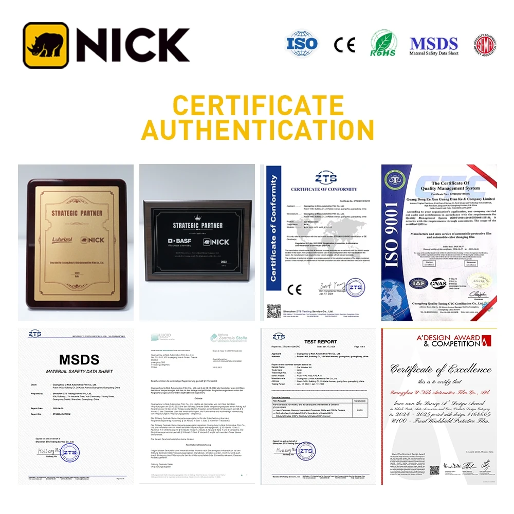 Selbstheilung, kratzfest, Satin, Gunmetal, graue Farbe, TPU, PPF-Farbschutzfolie, Nano-beschichtet, nicht vergilbend, Autofolie