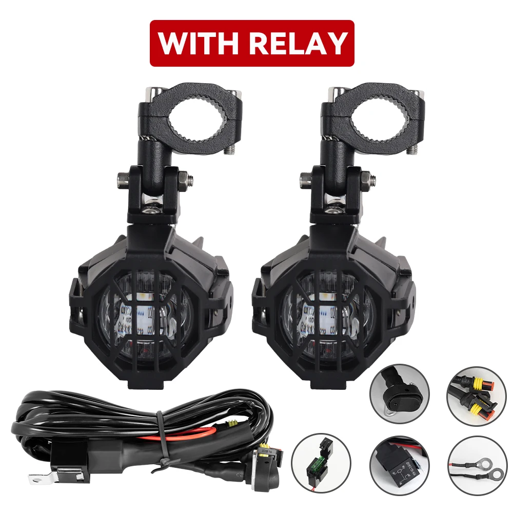 

Светодиодный прожектор для мотоцикла, светодиодные противотуманные фары для BMW R1200GS R1250GS Adv F800GS F700GS, вспомогательная противотуманная фара для мотоцикла