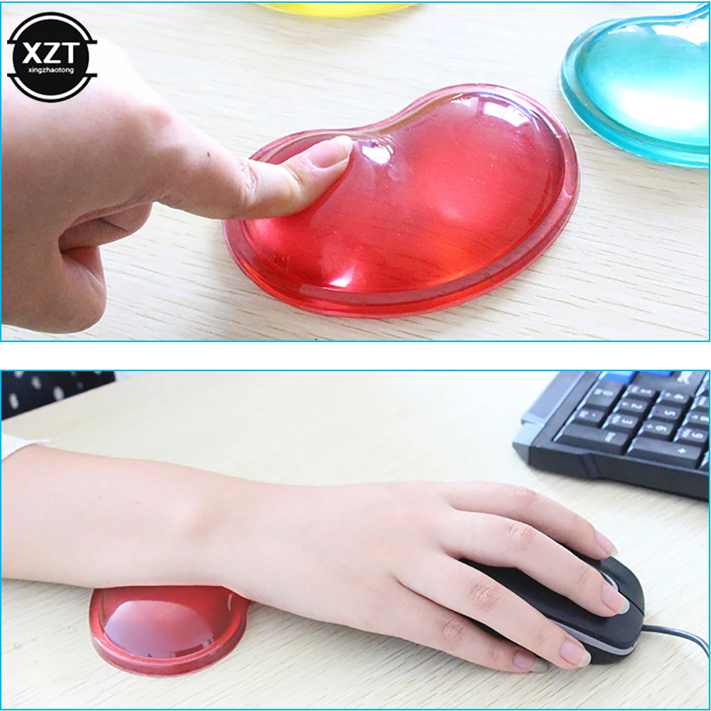 Mouse Pad Anti-slip Wristband Gaming Mousepad Mice Mat Comfortable Wrist Rest Solid Color Silicon Mouse Pad Gamer for PC Laptop