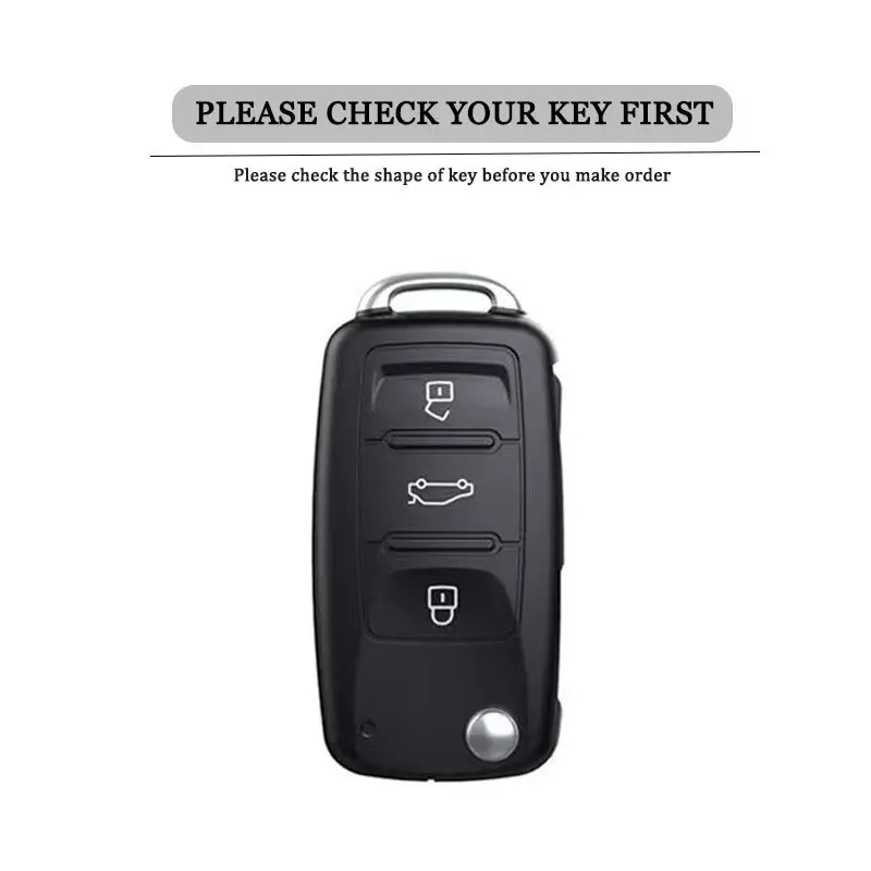 New TPU Car Key Case Cover Shell For Volkswagen VW Polo Golf Passat Tiguan Beetle Caddy T5 Up Eos Skoda Octavia Seat Leon Altea