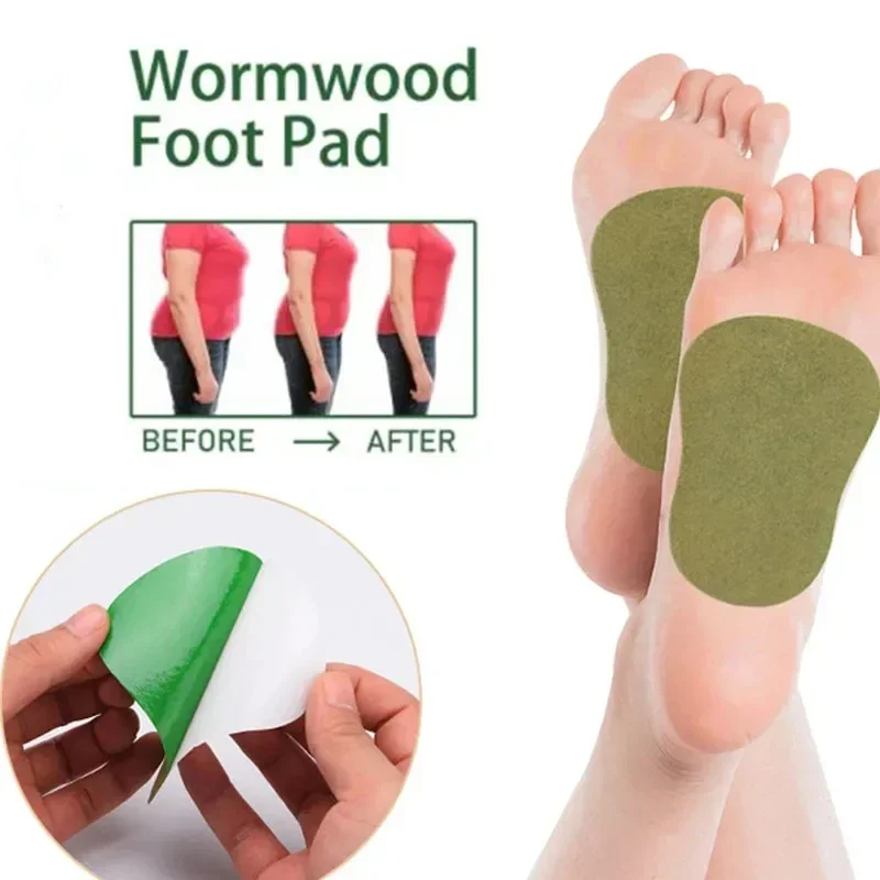 20/40pcs Detox Foot Patches Natural Wormwood Heel Pad Deep Cleansing Detoxification Relieve Stress Help Sleep Foot Care Sticker