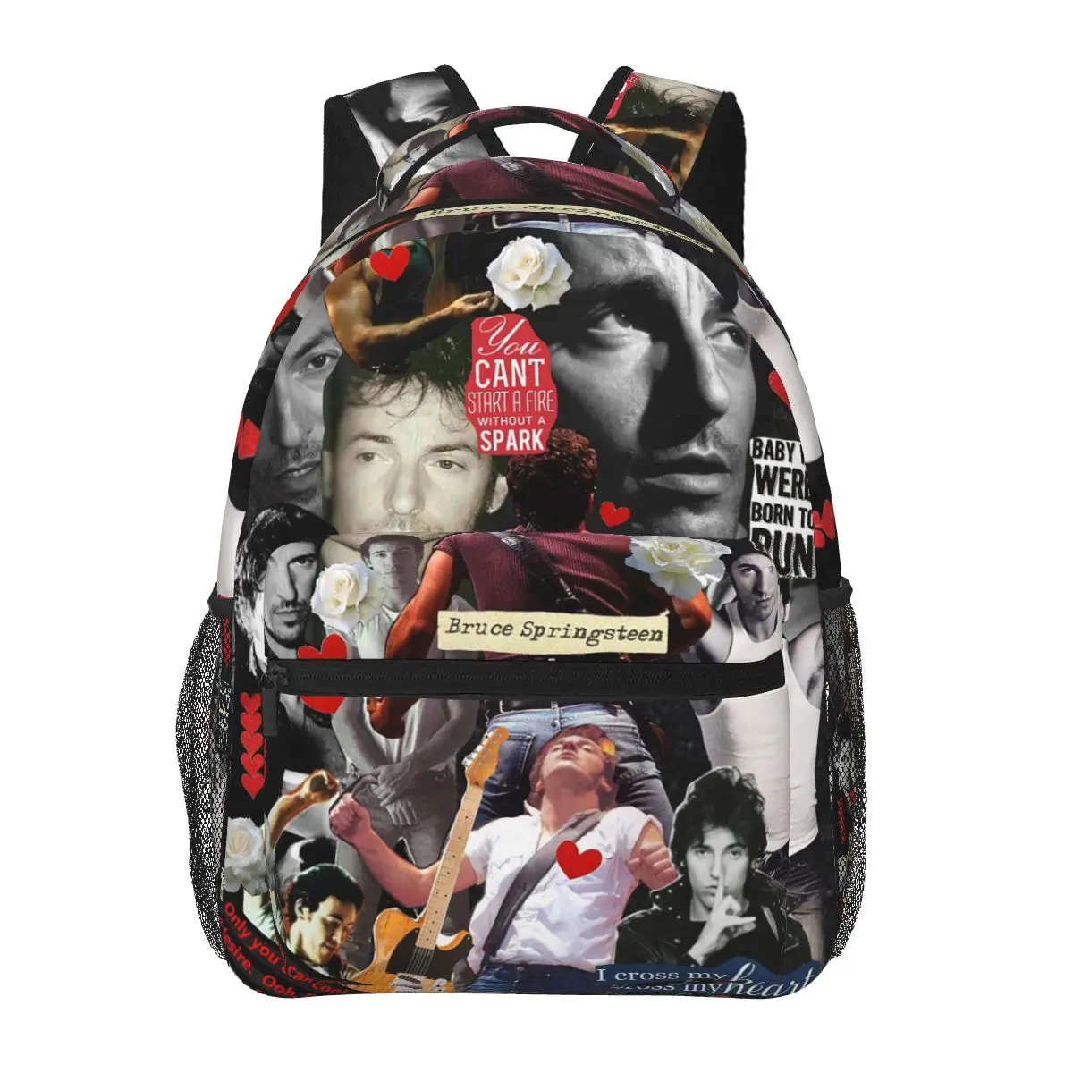 

Bruce Springsteen And The E Street Band Tour Student Backpack School Bag Daypack for Boys Girls Fashion Bookbag Shoulder Bags