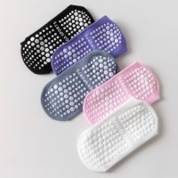 Professional Yoga socks, Jump Exercises, Non Slip Solid Cotton, Women's indoor Fitness Trampoline Dance, Seasonal Style