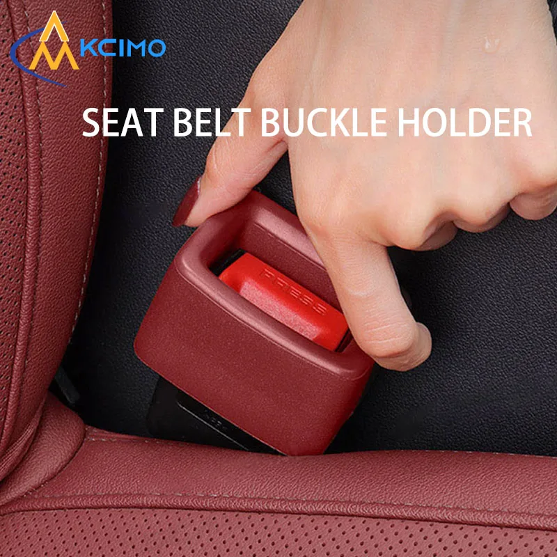 

Silicone Anti-Collision Scratch Fixed Cover Protection Seat Belt Fixed Buckle Car Safety Belt Buckle Holder Auto Interior Parts