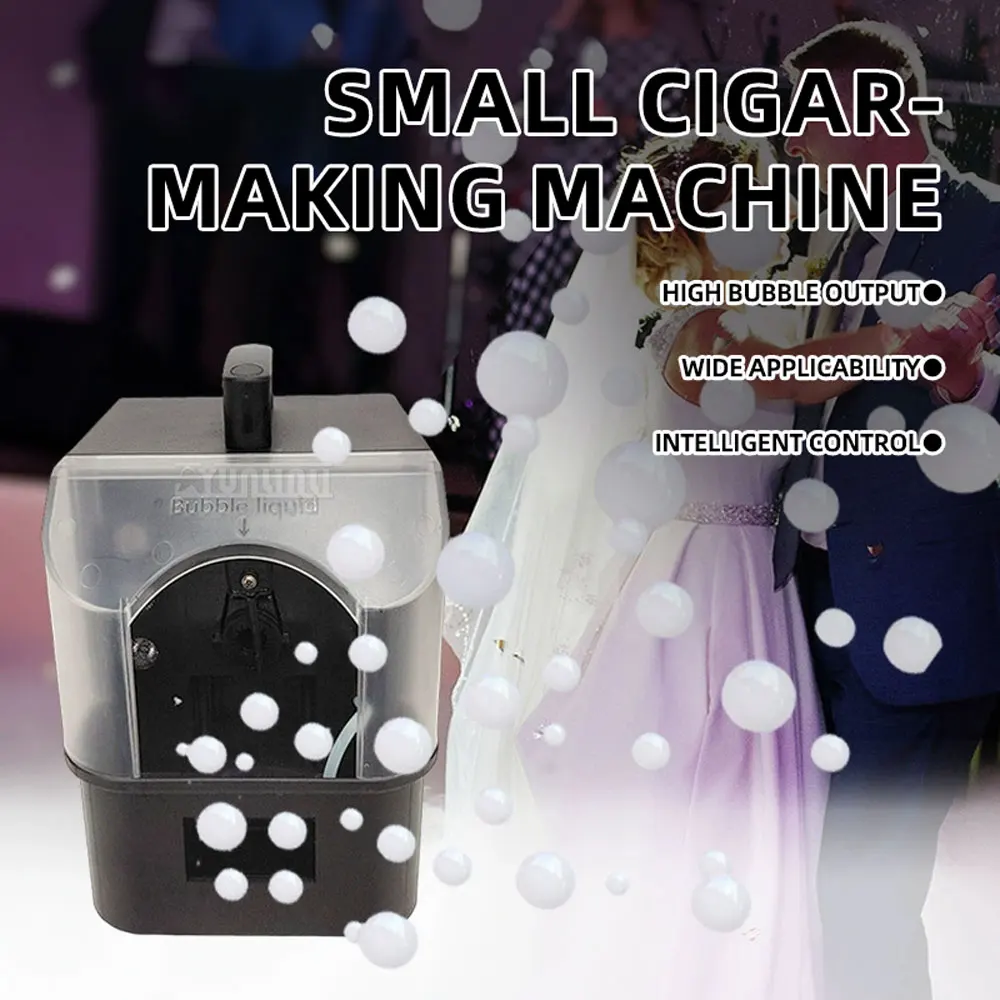 Smoke and Bubble Machine, LED Portable Smoke and Bubble Machine, All-in-One Stage Performance Bubble Machine