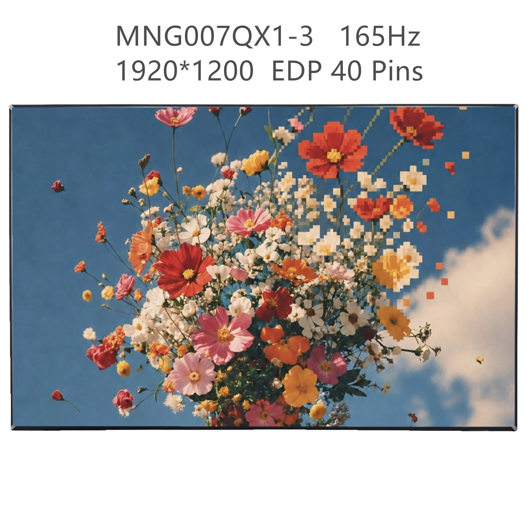 16.0'' 165Hz MNG007QX1-3 Laptop LCD Screen Display Panel Matrix 1920*1200 EDP 40 Pins