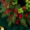 40cm Christmas Wreath with Red Berries - Artificial Eucalyptus Leaf Door Hanger, - Indoor and Outdoor Holiday Decor 3