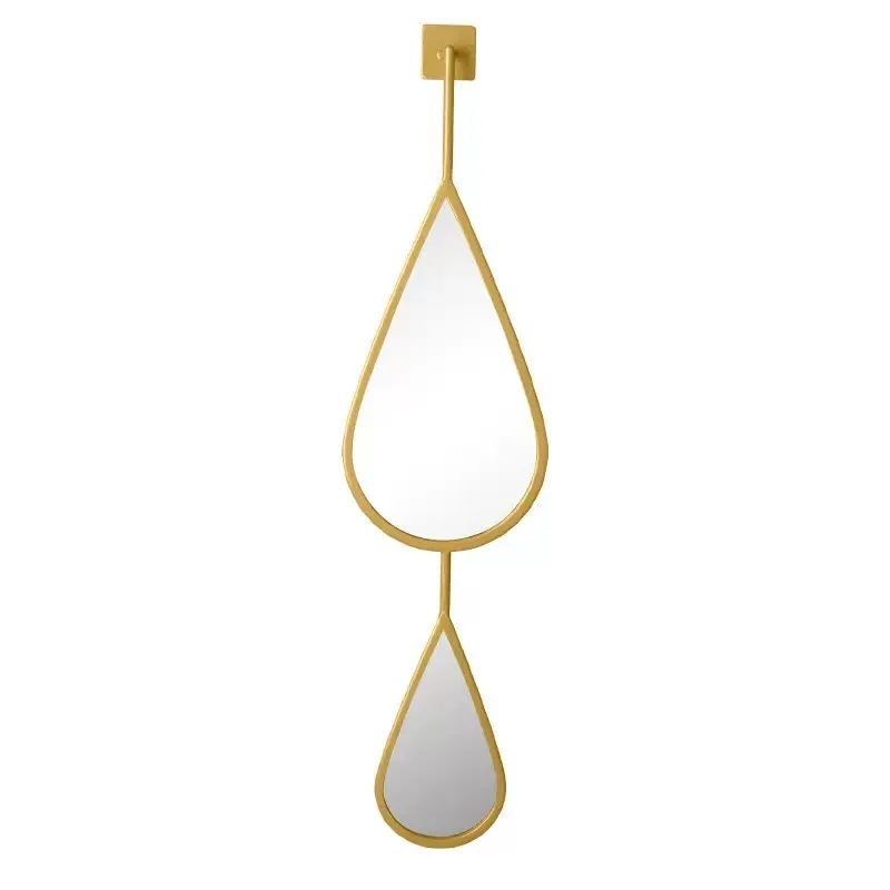 

New Water Drop shaped Decorative Mirror Home Living Room Set Wall Hanging Decorative Mirror Luxury Combination Decorative Mirror