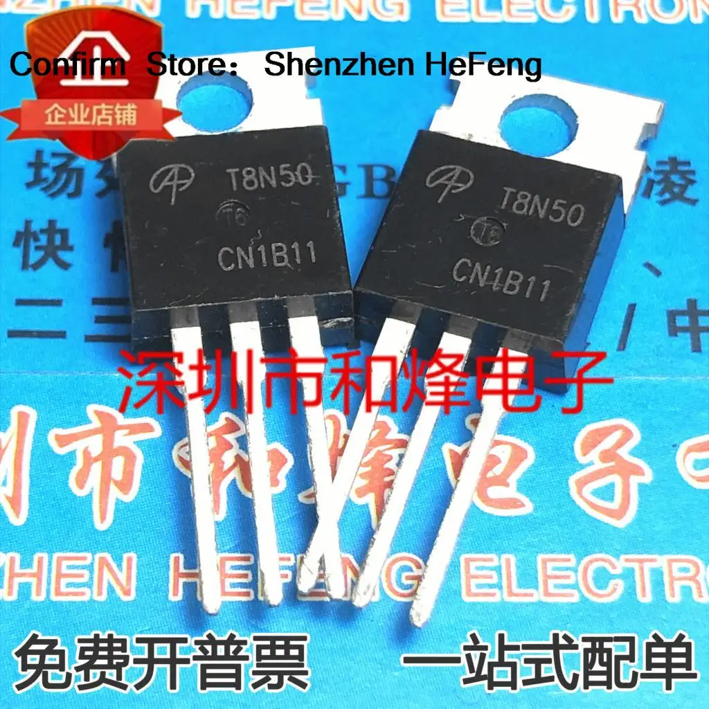 5PCS-10PCS T8N50 AOT8N50 500V 8A TO-220 MOS New And Original On Stock