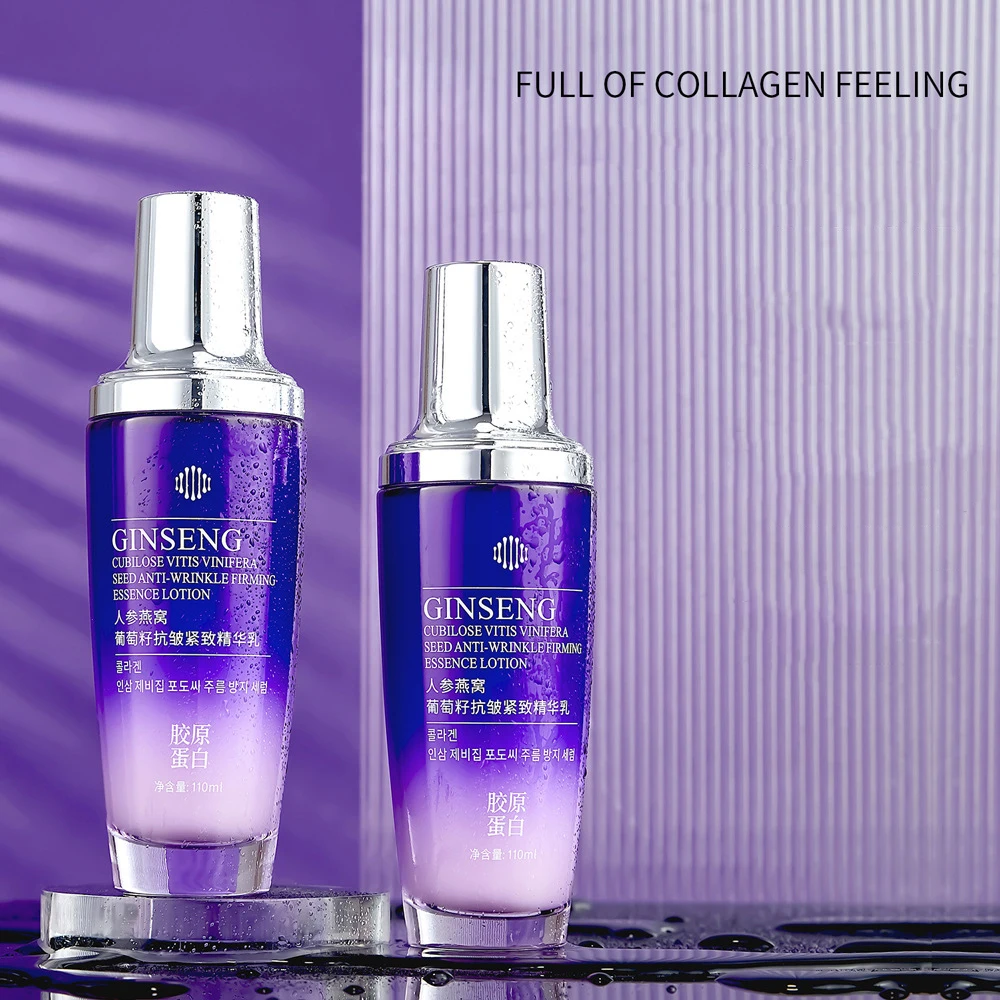 Ginseng Bird's Nest Grape Seed Anti Wrinkle Firming emulsions Facial Moisturize Tighten Delicate Smooth Skincare Face Lotion