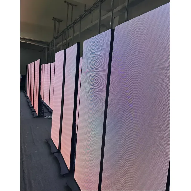 P2.5 Floor Standing Outdoor LED Poster Portable Advertising Billboard Advertising LED Display Screen for Shopping Mall Store