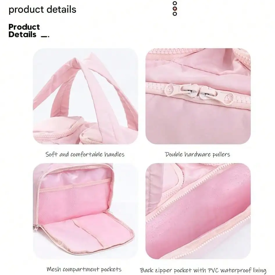 Женская косметичка большой вместимости с двойным отверстием и водонепроницаемой подкладкой из ПВХ, органайзер с несколькими карманами, дорожный чехол для туалетных принадлежностей
