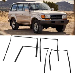 Window Moulding Weatherstrip 68142‑60011 Leakage Proof Easy Install Rubber Replacement Flexible for Land Cruiser FZJ80 FJ80