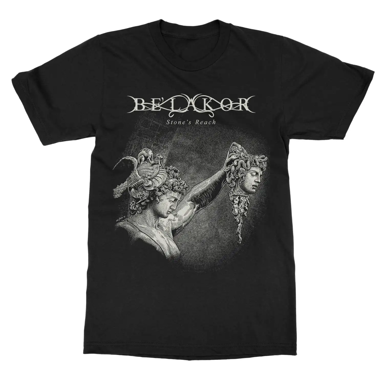 Belakor Stone's Reach Band T-Shirt, 100 % Baumwolle, Grafik-T-Shirt für Herren und Damen, Sommer-Streetwear-Top