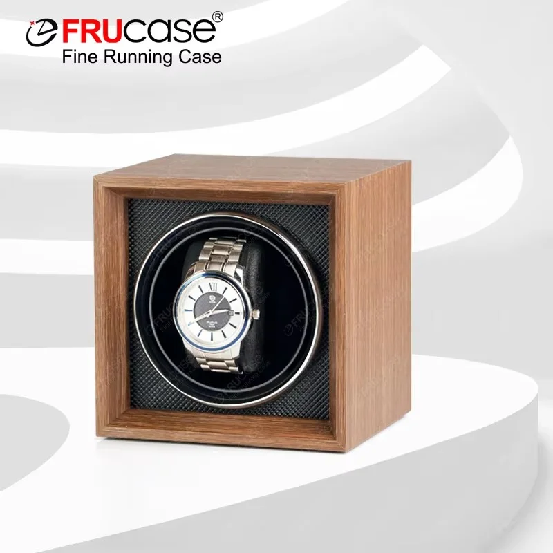 FRUCASE Watch Winder for automatic watches watch box automatic winder Mini style can be placed in a safe Box or drawer