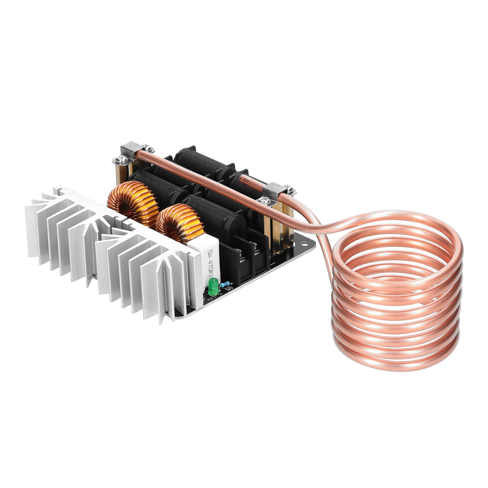 1000W ZVS Induction Heating Board Module  Voltage  Coil Flyback Driver with Copper Tube for DIY Small Parts Hardening Annealing