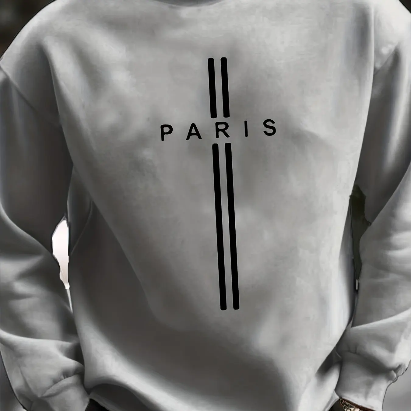 Autumn Men's Basic Round Neck Hoodie Top Men's Street Wear Casual Daily Long Sleeve Clothes Men's Comfortable Versatile Hoodie