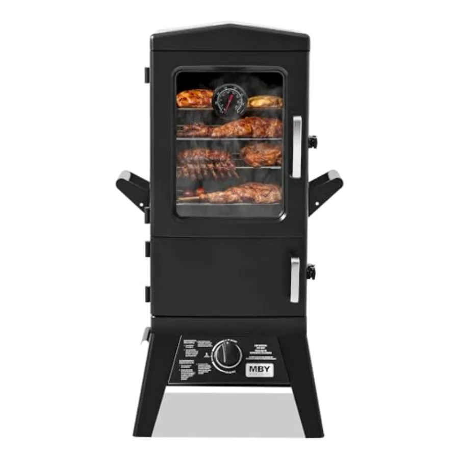 4-Rack Vertical Propane Smoker with Cover