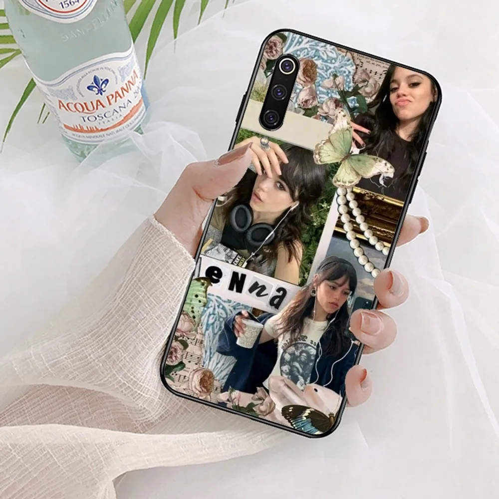 Casing ponsel estetis Jenna Ortega aktor untuk Xiaomi Mi 5X 8 9 10 11 12 lite pro 10T PocoX3pro PocoM3 Note 10 pro lite