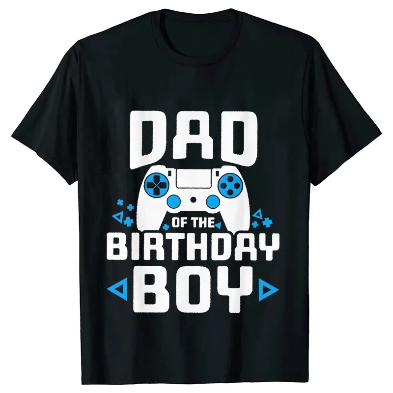 Video Gamer Birthday Party T-shirt Family Matching Boys Birthday Squad Tees Aesthetic Oversized Clothing Funny Graphic Y2k Tops