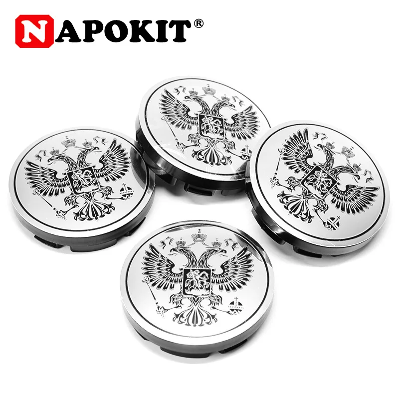 4pcs 56MM Car Styling Russian Eagle Shield Flag Car Wheel Center Hub Cap Auto Wheel Rim Hubcap Dust Cover Russia National Emblem