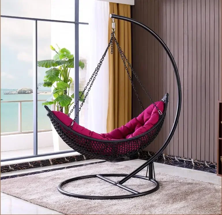 New Indoor and Outdoor Hanging Chair Iron Hammock Hotel Home