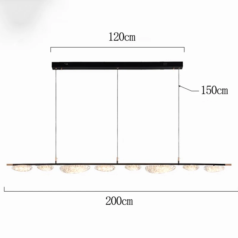 Lampu gantung ruang makan Modern, pencahayaan dalam ruangan lampu langit-langit lampu gantung led lampu gantung untuk ruang tamu dalam ruangan