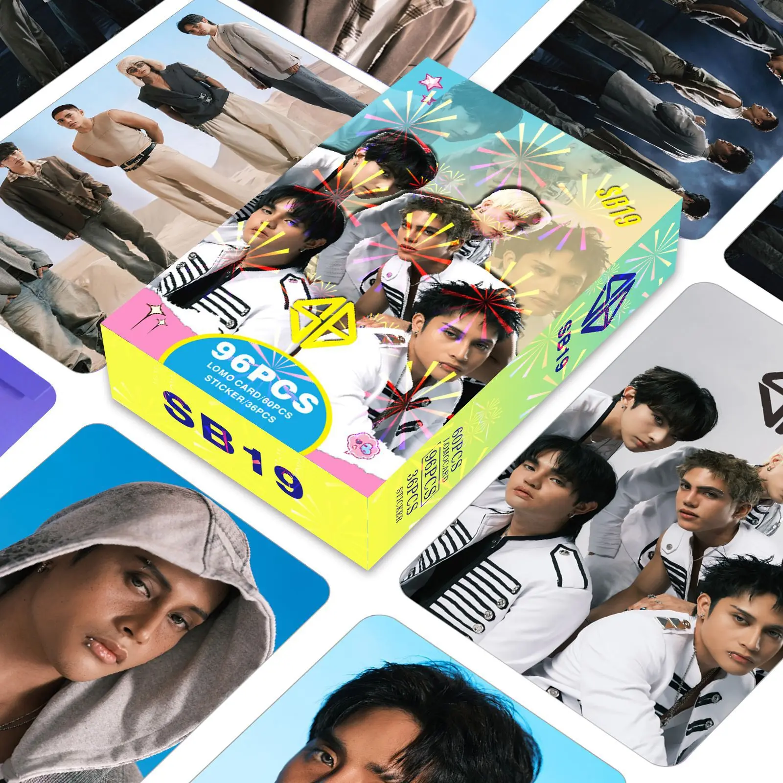 

KPOP's new photo card, LOMO card, Philippine boy band returns to the collection card, SKZOO SB19 pop music group, small card toy