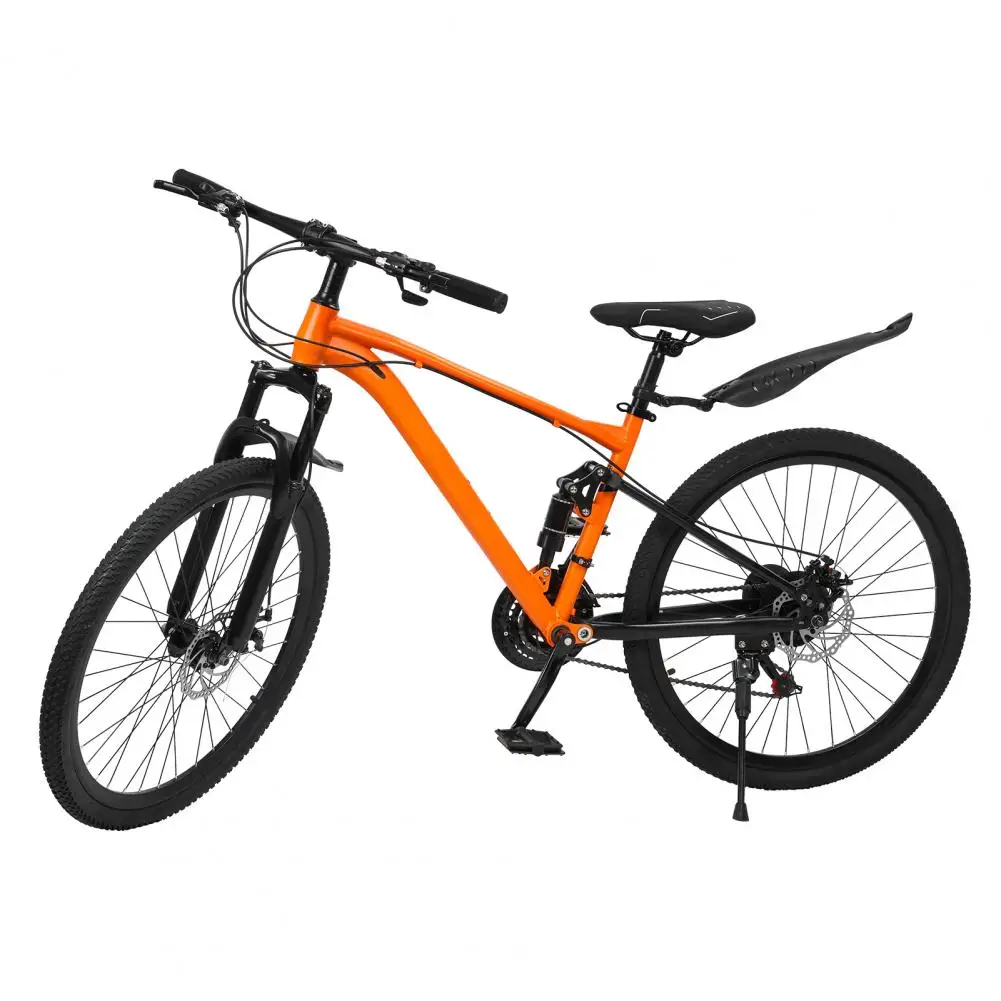 26 Inch Youth Adult Mountain Bike, Men Women MTB with 24 Speed Trigger Shifters, Aluminum Frame, Dual Suspension