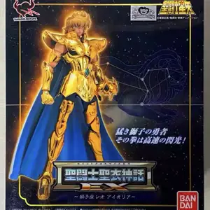 في المخزون الأصلي Bandai Saint Pano Mi Ex Leo Aioria Aoliya 2.0 Anime Action Figure Model Collection لعبة هدية قطعة واحدة أفضل 12 مبيعات لشخصية الأسد - رقم 9