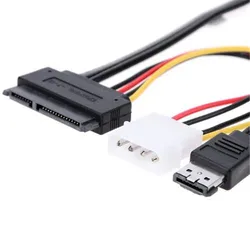 50cm ESATAp Power ESATA Combo to SATA 22pin & IDE 4pin 5V 12V for 3.5' 2.5' Hard Disk Data Cable
