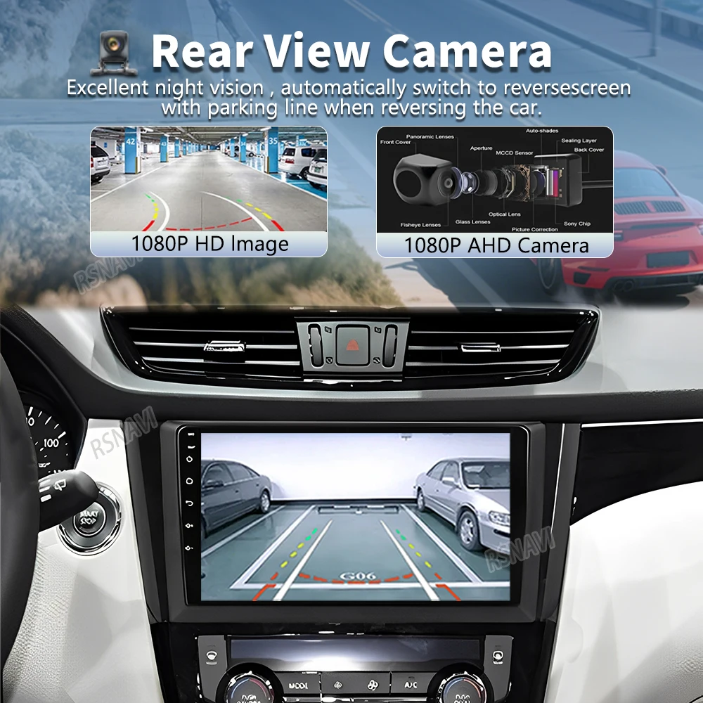 Android 16 Car radio For Nissan X-Trail 3 T32 Qashqai J11 2 2014-2020 Carplay Android auto Qualcomm Car stereo Multimedia player