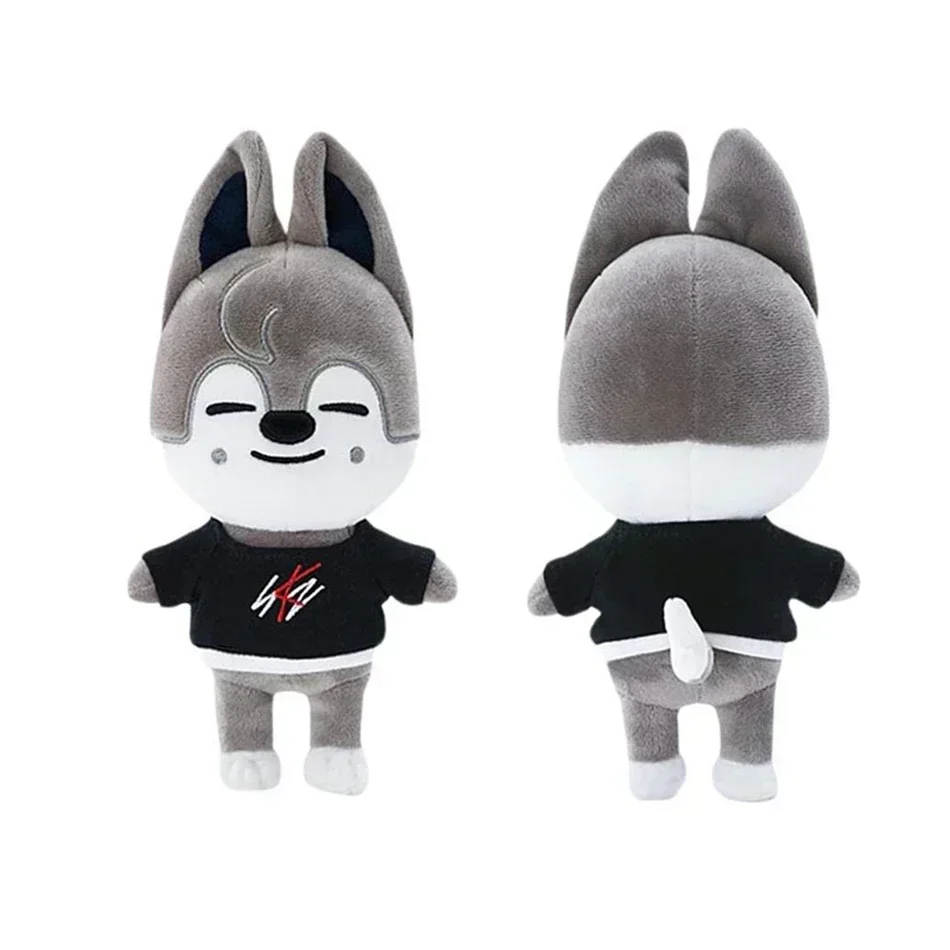 Skzoo Plush Toys 20cm Stray Kids Plush Wolf Chan Cartoon Stuffed Animal Plushies Doll Kawaii Companion for Kids Adults Fans Gift