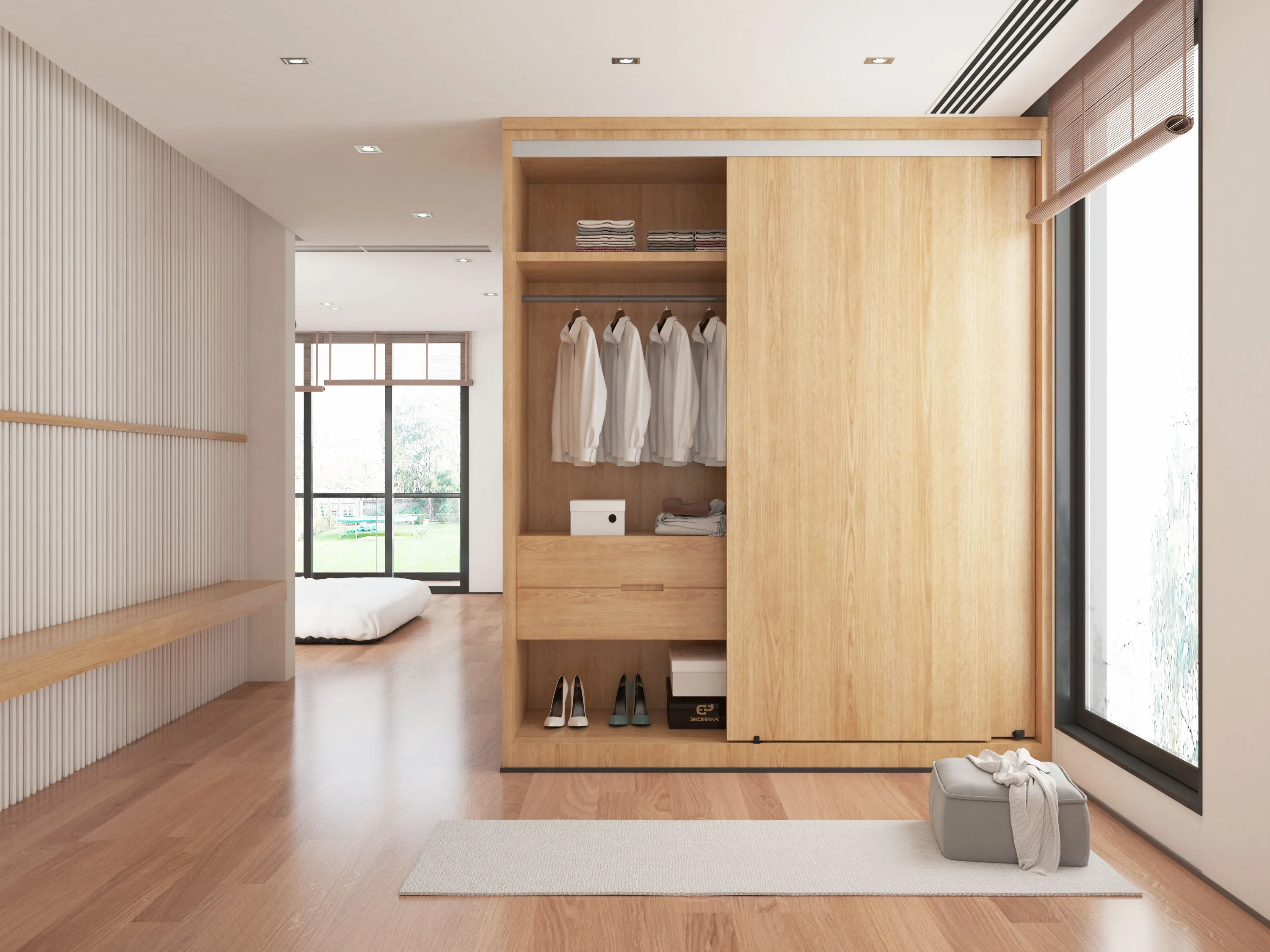 الداخلية الساخن بيع 3-عجلات شماعات تجاوز خزانة الباب الأجهزة عدة باب خزانة الملابس لغرفة النوم #2