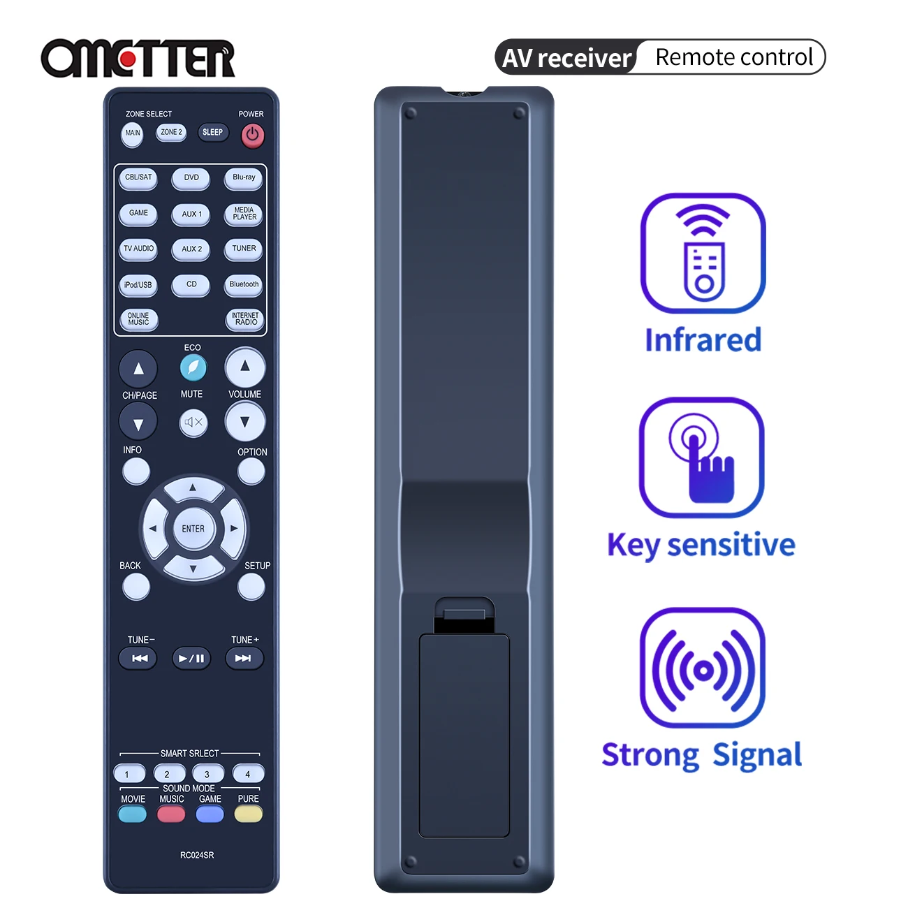 RC024SR sostituisci il telecomando adatto per il ricevitore Surround AV Marantz sistema Home Theater Sub RC025SR RC017SR NR1605 NR1606 SR5010