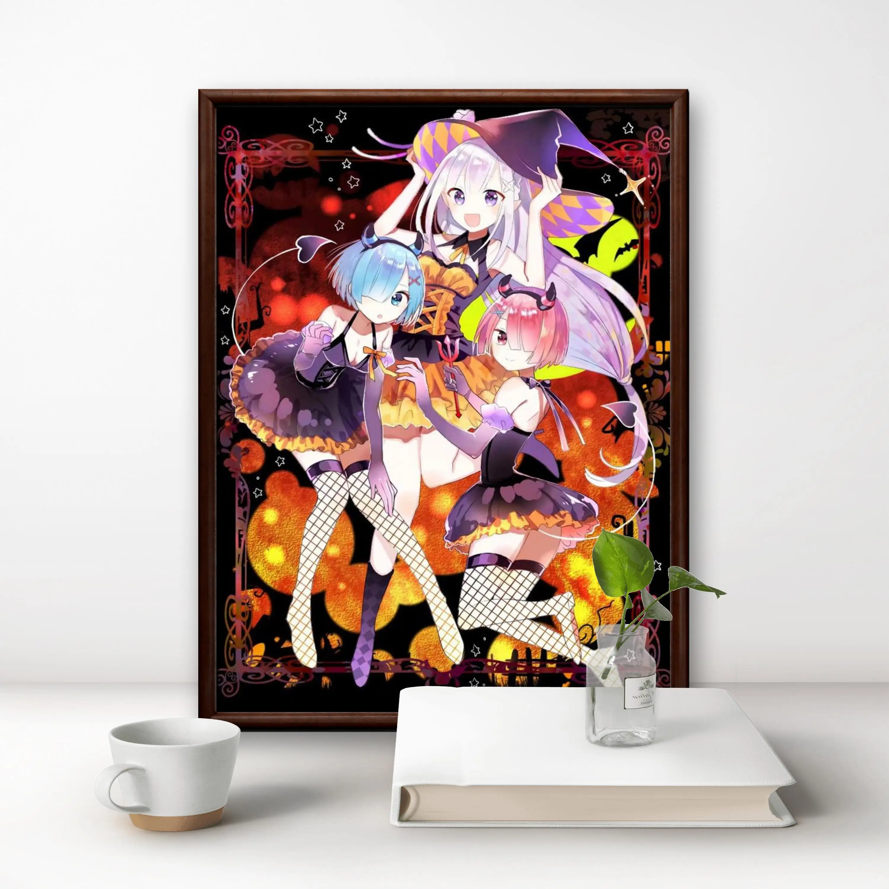 Re:ZERO Starting Life in Another World Diamond Painting Kit Diamond Embroidery Cross Stitch Handmade Art Gift Crafts Home Decor
