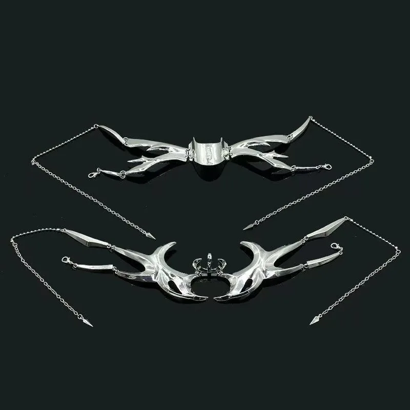 Cyberpunk Metal Face Mask Niche Fluid Mechanical Style Earring Lip Ring Adjustable Facial Ornament Unisex Cosplay Jewelry Gift