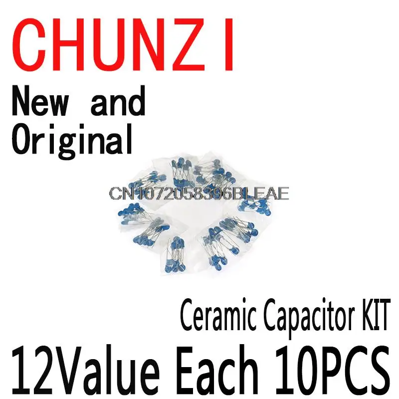 10PCS DIY KIT 120PCS=12Value*10pcs 2KV Ceramic Capacitor KIT Each 2KV 22P 47P 100P 150P 220P 330P 470P 102 222 332 472 103