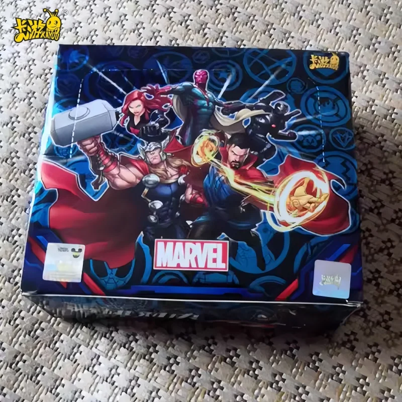 

New Kayou Collection Card Legendary Edition Marvel Spider-Man Iron Man Hero Duel Competitive Combat Laser Phantom Card Toy Gifts
