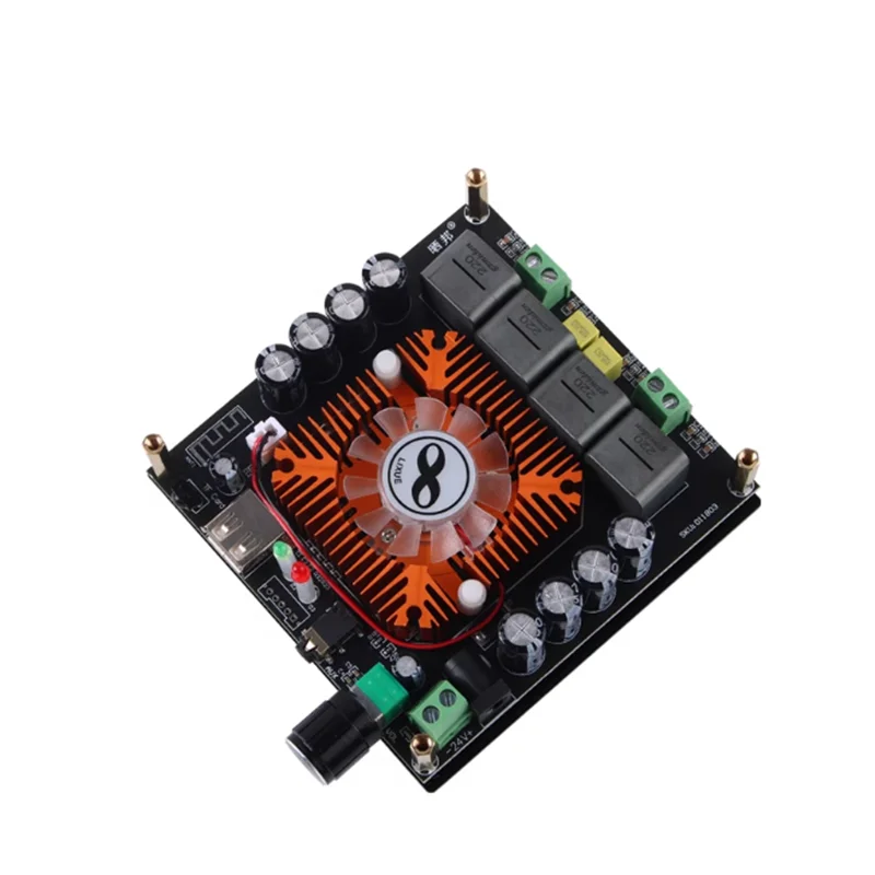 DC12-24V TDA7496E 160 Вт * 2 двухканальный стерео Bluetooth 5,0 USB AUX FM радио Цифровая плата усилителя звука