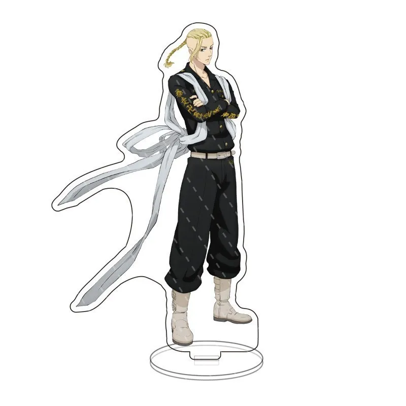 Revengers Acrylic Stand Model Micky Draken Baji Chifuyu Hakkai Figures Black Suit Stands Desk Decor Cosplay Props Gifts